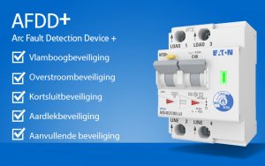 afdd+ aardlekautomaat met vlamboogbeveiliging