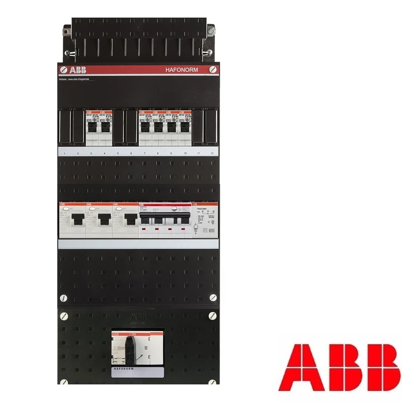 ABB Hafonorm groepenkast, 3-fasen, enkele kast met 6 gewone groepen