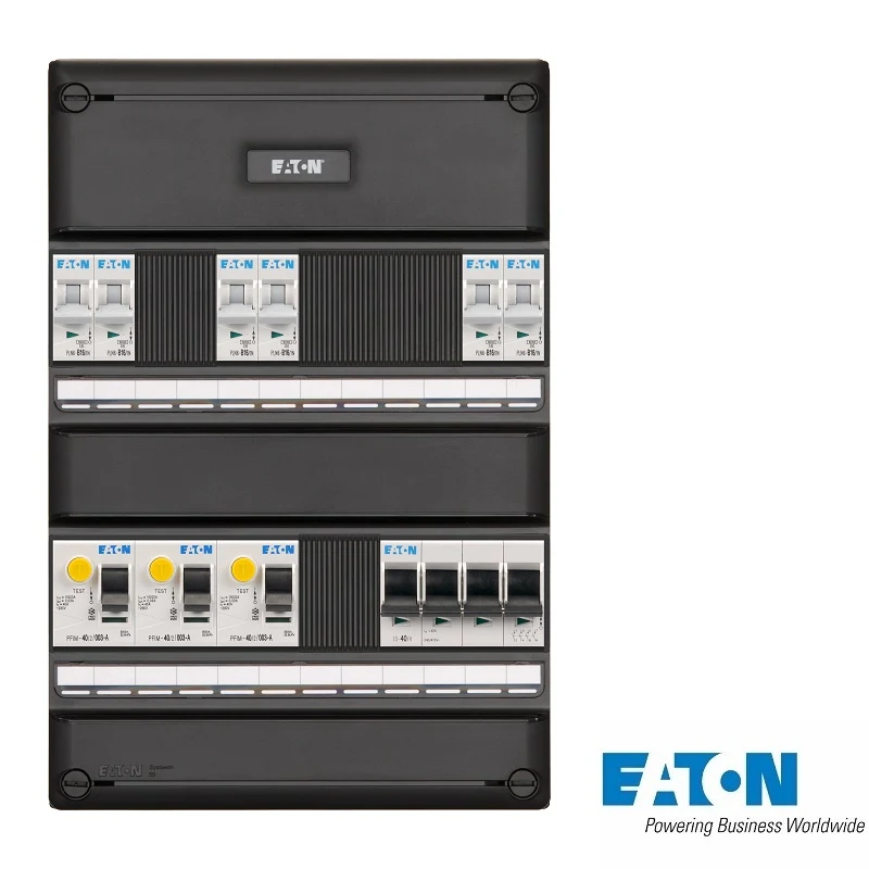 Eaton Systeem 55 groepenkast, 3-fasen, enkele kast met 6 gewone groepen
