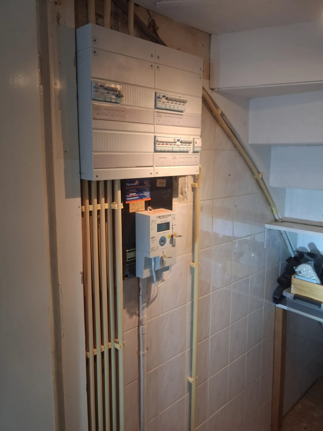 Nieuwe Hager Vision 3-fasen groepenkast in Enschede