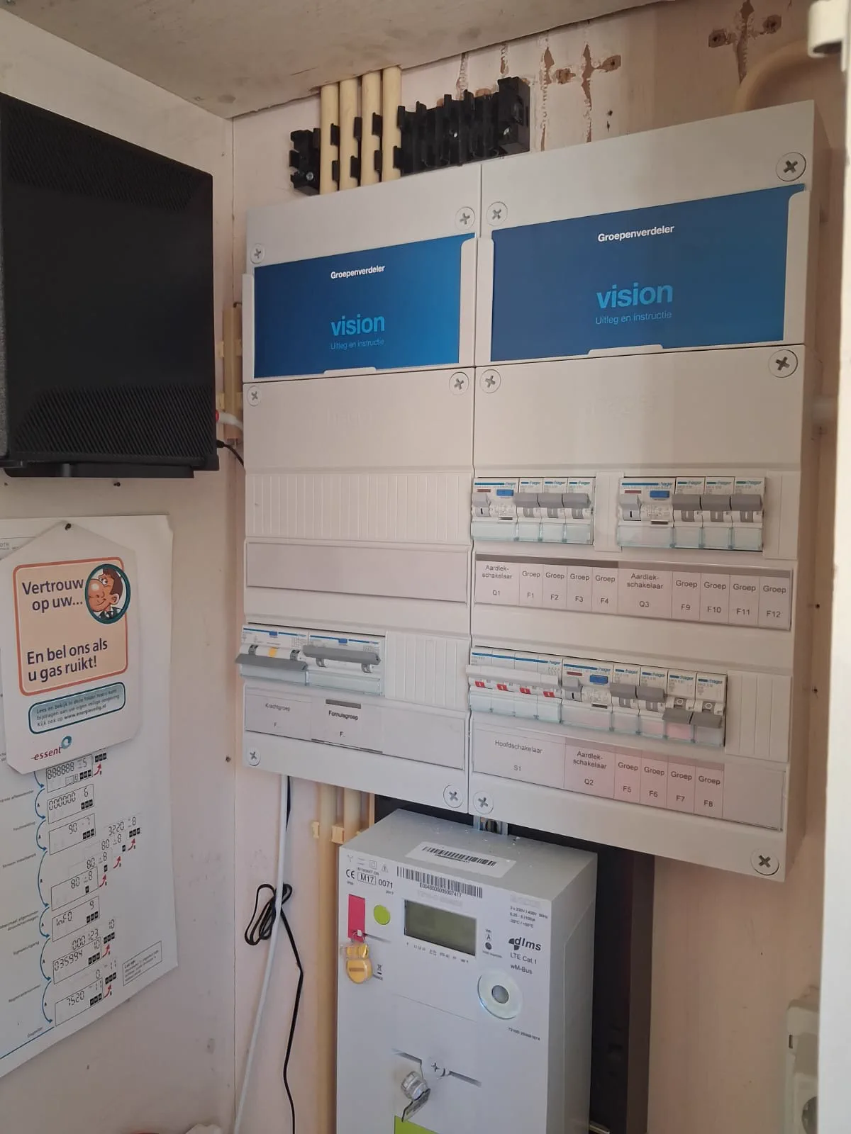 Hager groepenkast installatie – Emmen — groepenkast geplaatst in Emmen door Zeemanelektro