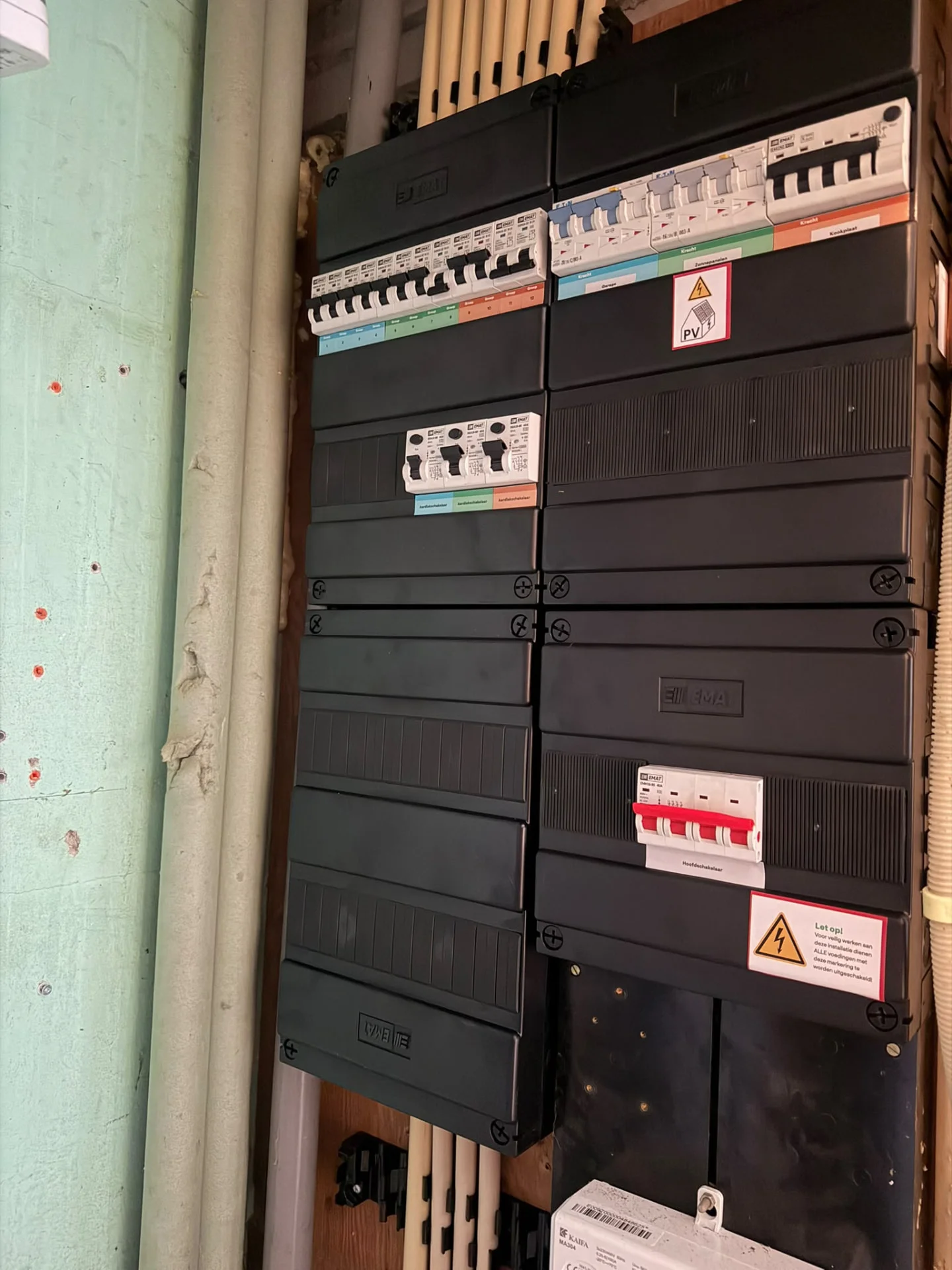 Nieuwe EMAT groepenkast geïnstalleerd in Coevorden met overzichtelijke groepenindeling