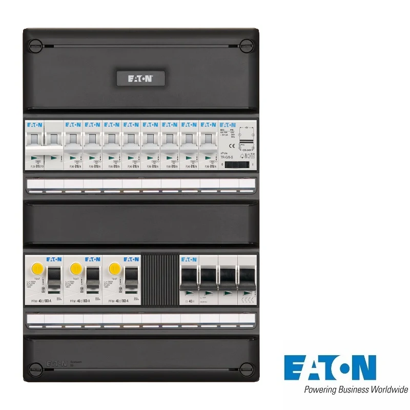 Eaton Systeem 55 groepenkast, 3-fasen, enkele kast met 8 gewone groepen