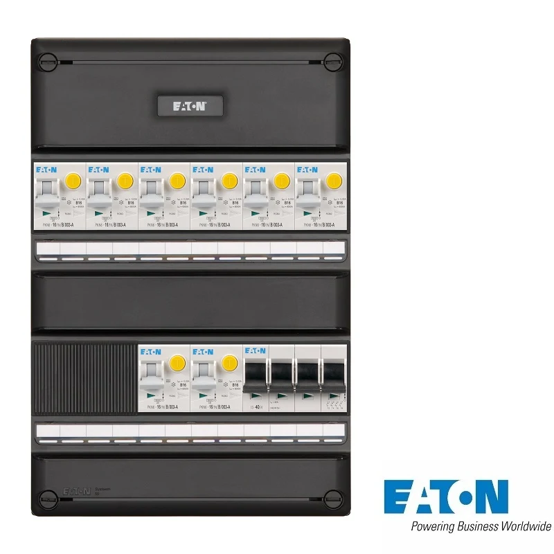 Eaton Systeem 55 groepenkast, 3-fasen, enkele kast met 8 gewone groepen